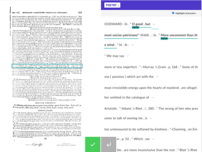 Olivia5 Screenshot of a dense page