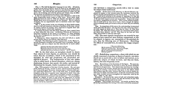 Side by side comparison of two texts